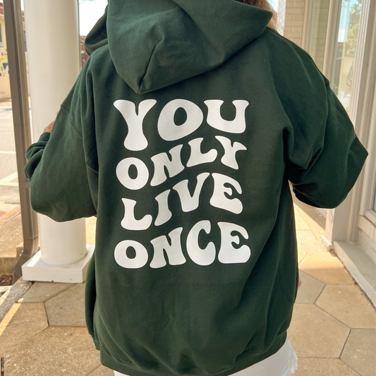 You Only Live Once Zip-Up Jacket